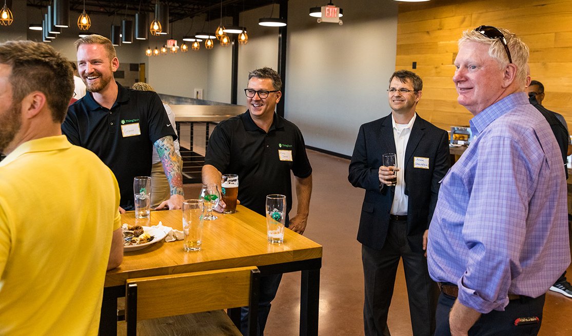 thingtech's tweet photo. Customers and supporters, thank you for coming out to our customer appreciation and networking event at @sweetwaterbrew last night! We really wouldn't be possible without you. More photos coming soon! https://t.co/v4jhokap2Y