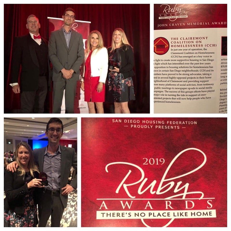 PeriodWDignity's tweet photo. A HUGE congratulations to the Clairemont Coalition on Homelessness! This coalition is doing amazing work to support members of our community. We're very proud to partner with such an incredible organization! 💜
.
#RubyAwards2019 #endhomelessness #dignity #strongertogether https://t.co/5OglpJ4R5j