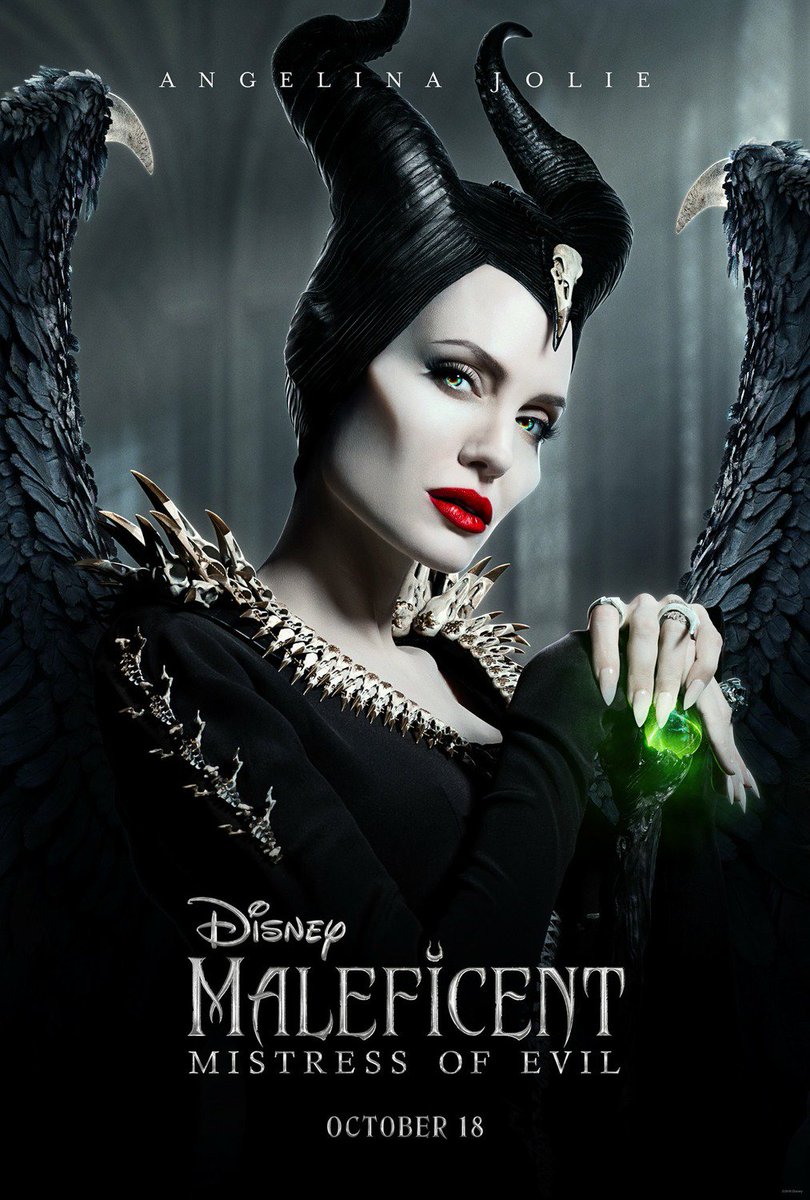 Angelina Jolie em um novo pôster de Malévola: Dona do Mal