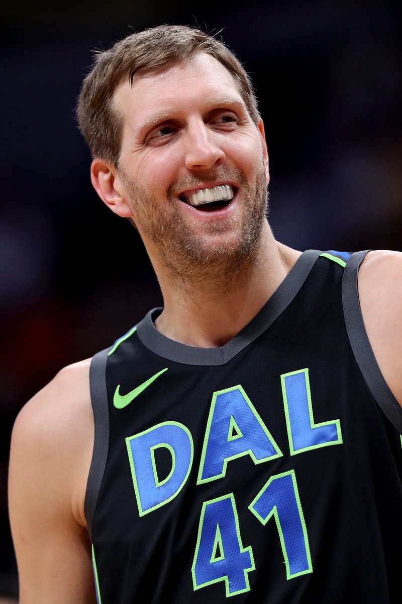 Dirk’s eating GOOD.
Big man says he’s gained 15 pounds since retiring: “I have not worked out once. … I’ve had ice cream almost every day”
(via @BenandSkin)