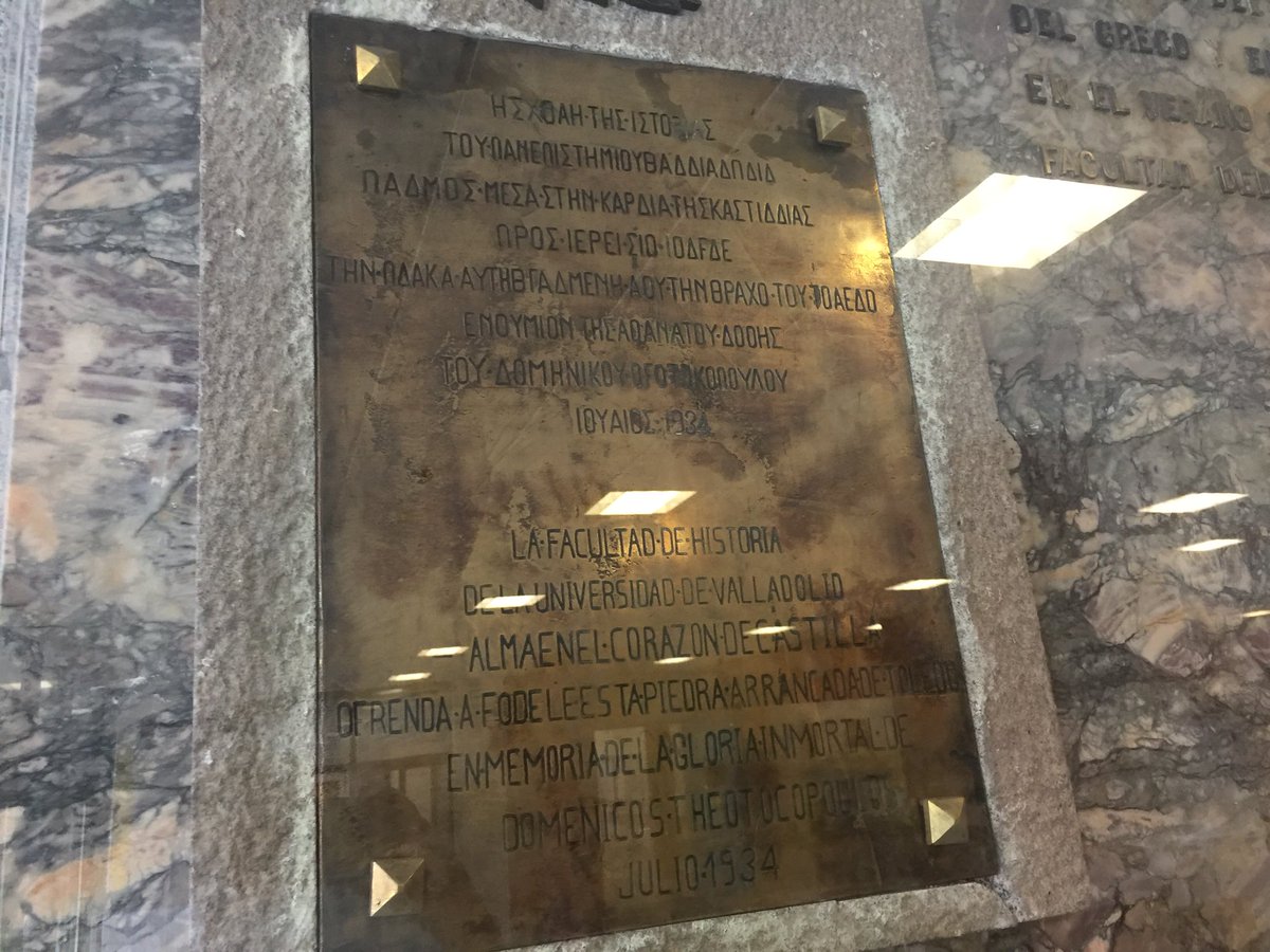 Antiguas placas que ha recuperado la Facultad de #FilosofíaYLetras del edificio histórico de la Universidad de #Valladolid 😍 <a href="/FyL_UVa/">Filosofía y Letras, Universidad de Valladolid</a> <a href="/UVa_es/">Gabinete de Comunicación Universidad de Valladolid</a>