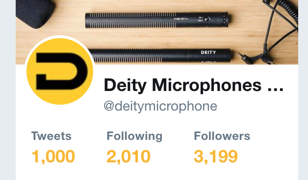 Deity Microphones 🎙️ tweet media