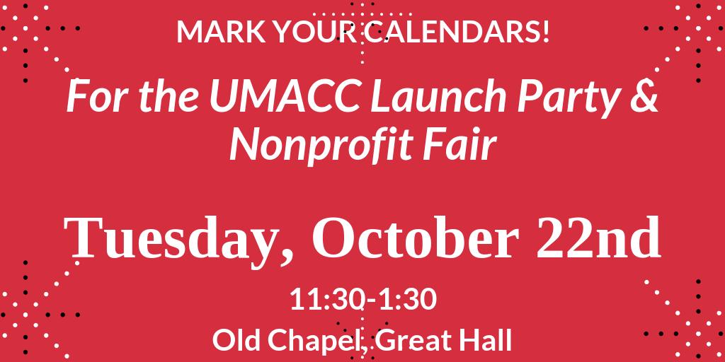 Which nonprofits would you like to meet at the UMACC launch party? Can't wait to see you there!