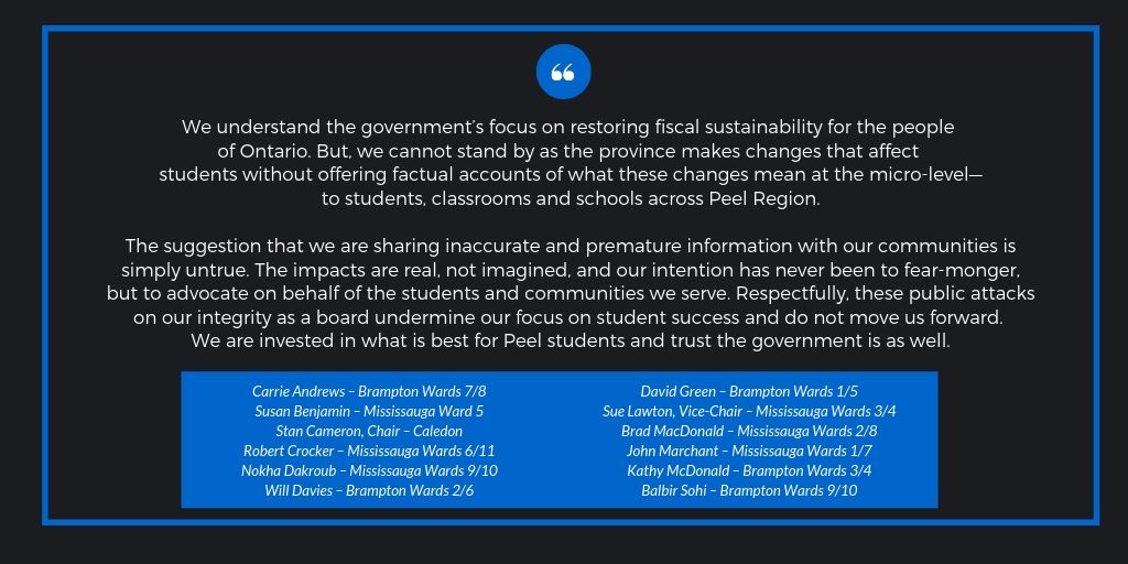 Peel District School Board tweet media