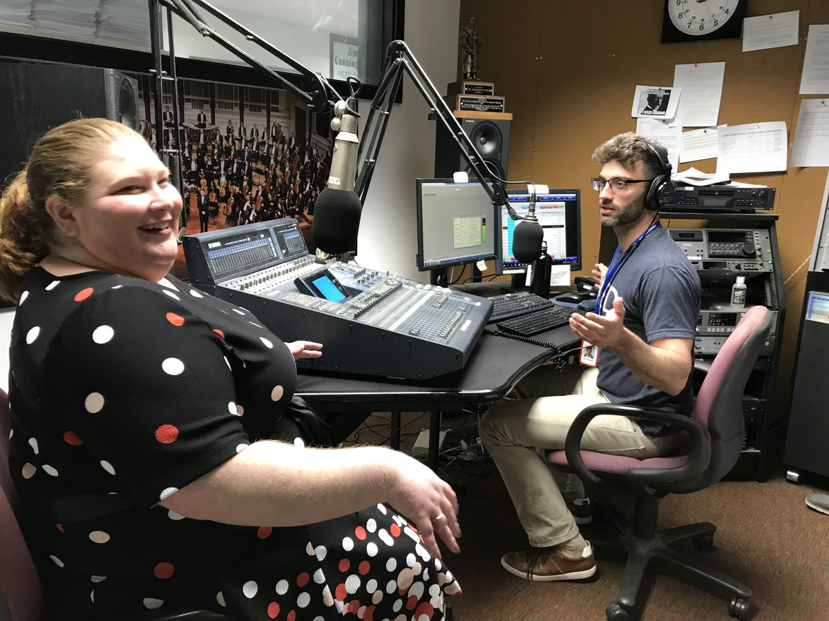 MendelssohnPgh's tweet photo. Tune in to @WQEDFM RIGHT NOW to hear our esteemed Music Director Matthew Mehaffey and Katlyn Doolin from @BethelBakery on air with Anna Singer, Pittsburgh's #DriveTimeDiva to talk about Victoria's Secret: A Life in Music, cake, and raising money for WQED! #victoria200 https://t.co/zfrem95idl