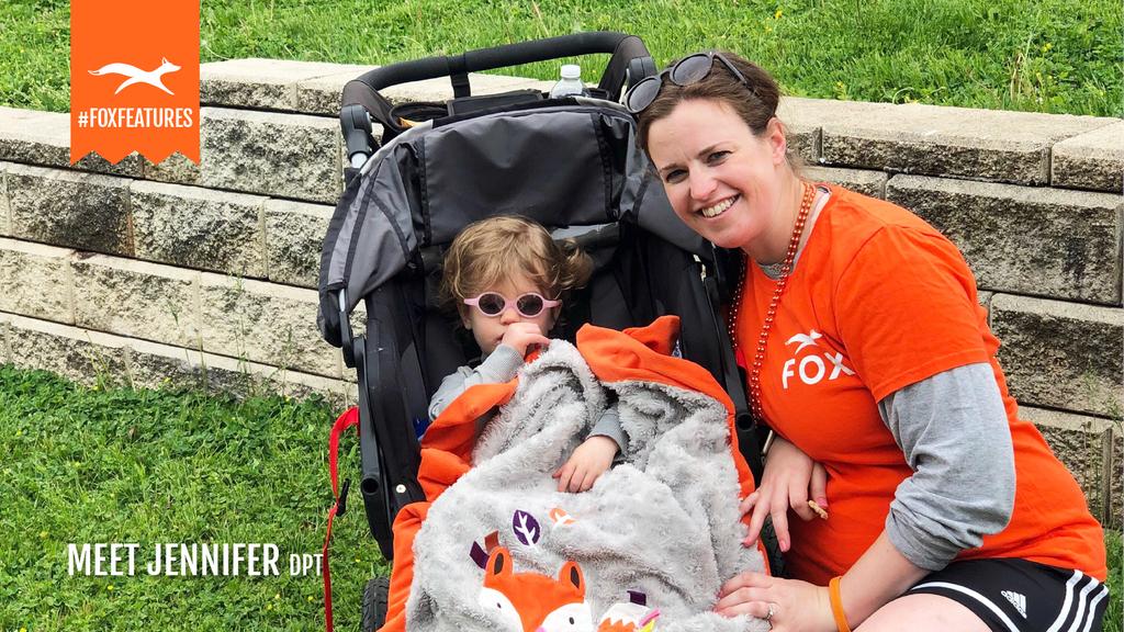 FOXRehab's tweet photo. #FlashbackFriday: Jennifer, #DPT, and her daughter proudly display their bright orange FOX gear during a walk for MS a year ago this month. Thank you for raising awareness!

#FOXfeatures
https://t.co/xifcREdomn https://t.co/k9Fbw5XoOS