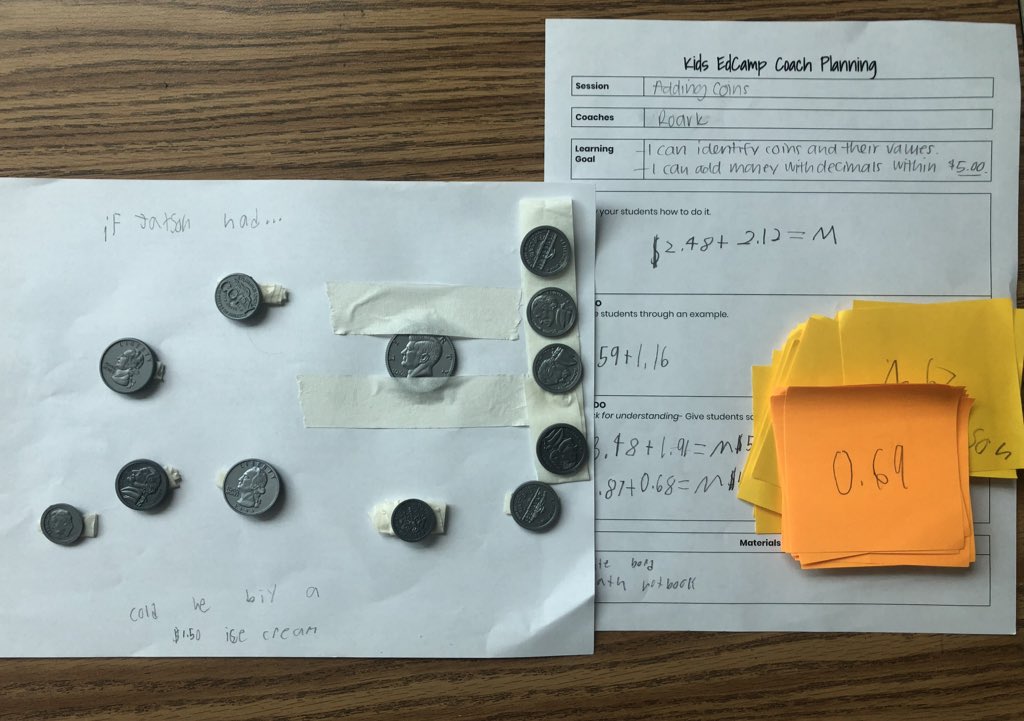 ericakoz's tweet photo. A few weeks ago, we started doing Kids EdCamp once a week- KIDS coaching sessions about things the KIDS self-identified as needs. I am FLOORED by the ownership 2s are taking over this work and how much it has evolved already! #GTElemChat #FDElearns https://t.co/6muyrubgpC
