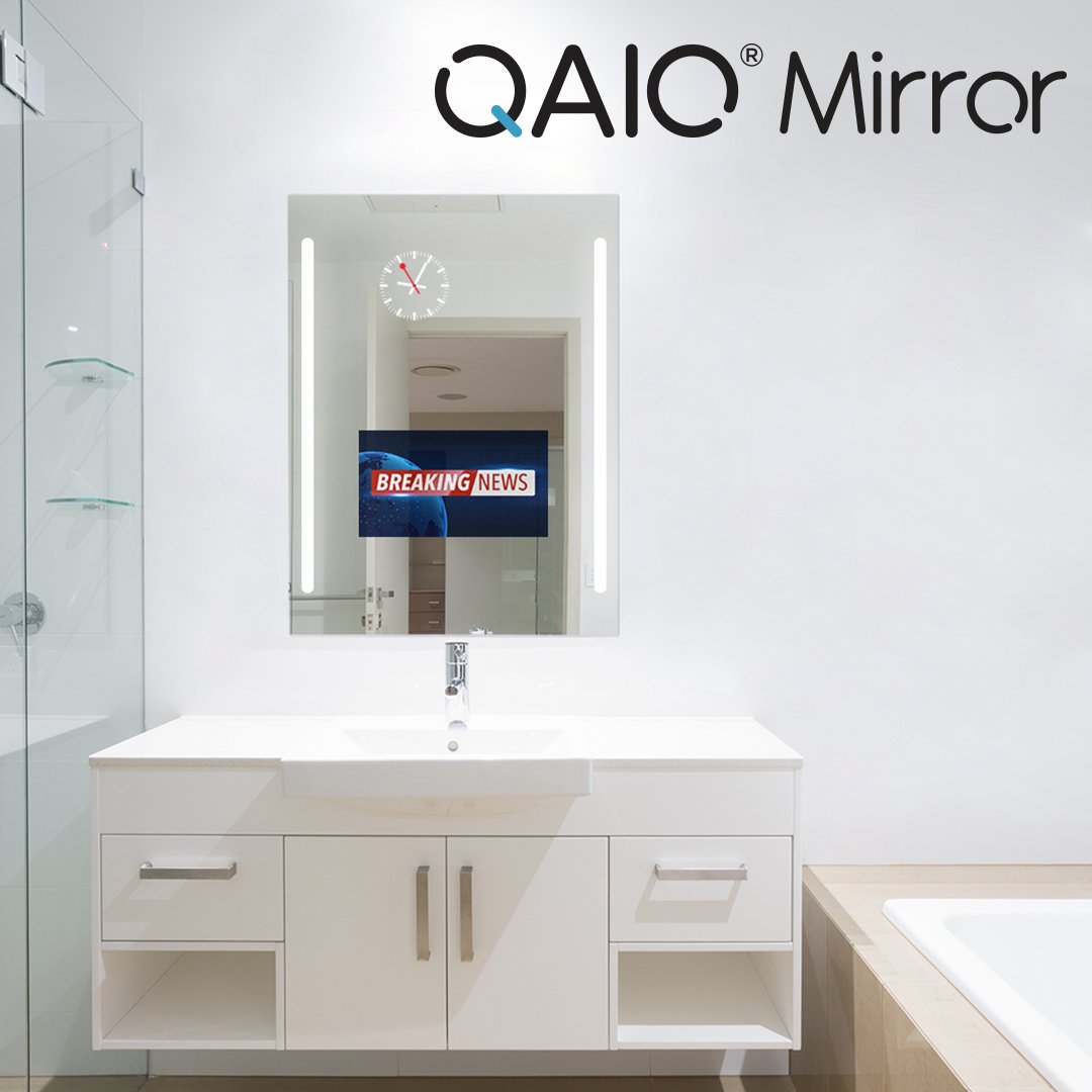 myqaio_es's tweet photo. The bathroom mirror of the future is here. ⚡ Visit the link in our bio to know more. 
#QAIO #QAIOmirror #smartmirror #bathroommirror #futurebathroom #innovation #technology 
https://t.co/LQjWOAs9pT media https://t.co/PF5eGlGDsL