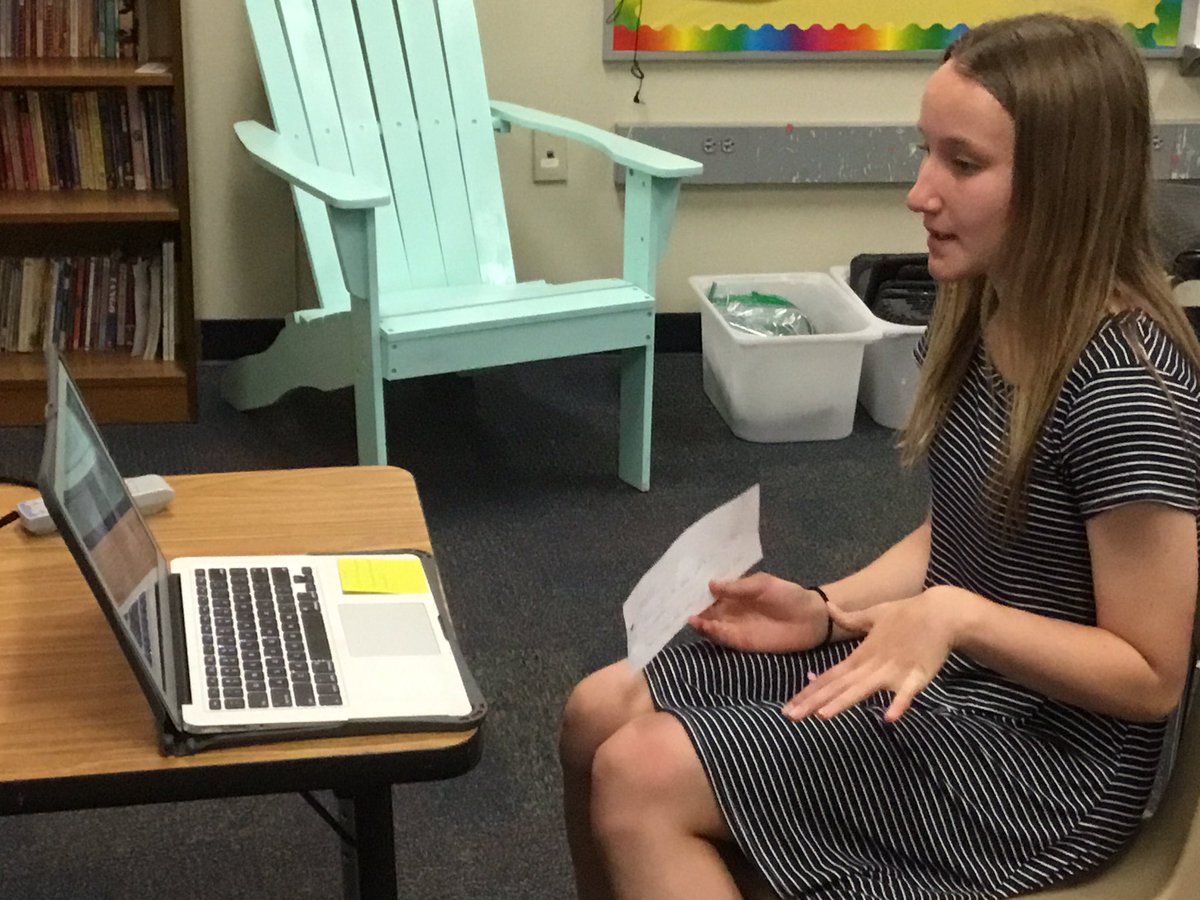 Students enjoyed skyping a scientist. Great Q&amp;A session with an environmental engineer. <a href="/kcarteach/">Krista Carson</a>