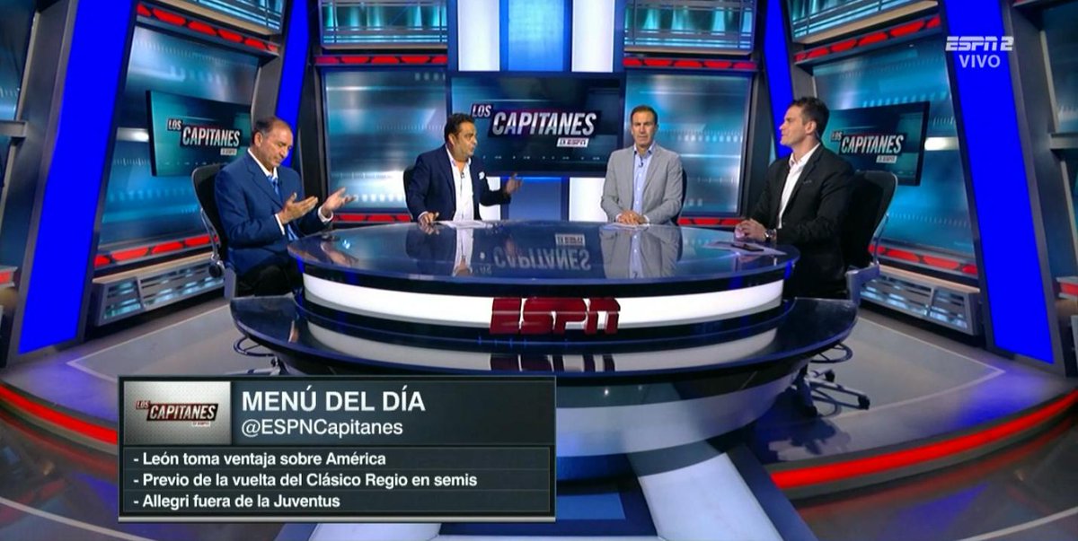 ESPNCapitanes's tweet photo. ¡Ya estamos en #LosCapitanes!

🔹 @rebecalanda
🔹 @garciatorano
🔹 @SergioADippW
🔹 #PacoGabriel 
🔹 #MarioCarillo 

¡EN VIVO! 

📺 ESPN 2 🇲🇽 /ESPN Deportes 🇺🇸 https://t.co/FM0QFSLwhC