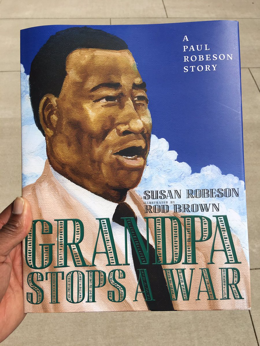 PaulRobesonNBPS's tweet photo. #PRCS & #NBPS were thrilled to welcome Susan Robeson, granddaughter of Paul Robeson to our school today. Ms. Robeson read her book “Grandpa Stops a War” to our #PrimaryLevel students. #AllIn4NB #PRCSArts #NBPS #HubCity #Robeson100 #Rutgers @CivicLeagueNBNJ https://t.co/VQYNqxZzlO