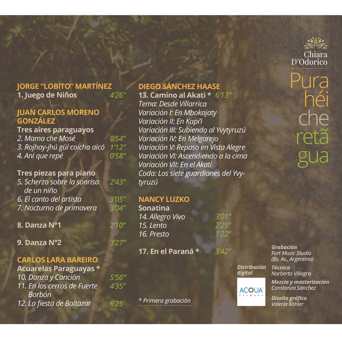 chiaradodorico's tweet photo. Se acerca el día del LANZAMIENTO de #purahéicheretãgua!!! Desde el Lunes 20 de Mayo disponible en todas las plataformas digitales y si queres en formato físico conseguilo a través de https://t.co/dMH1q9nKF9 😄🎹🇵🇾 @AcquaRecords
#miprimercd #classicalmusic #paraguay #music #piano https://t.co/ngoe64Zj7e