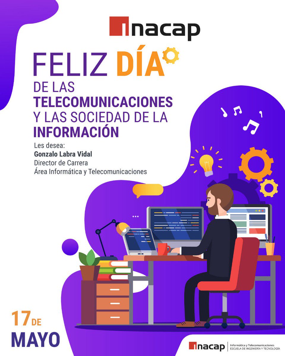 MaipuInacap's tweet photo. #DíadelasTelecomunicacionesySociedaddelaInformación https://t.co/TzEMsalBx5