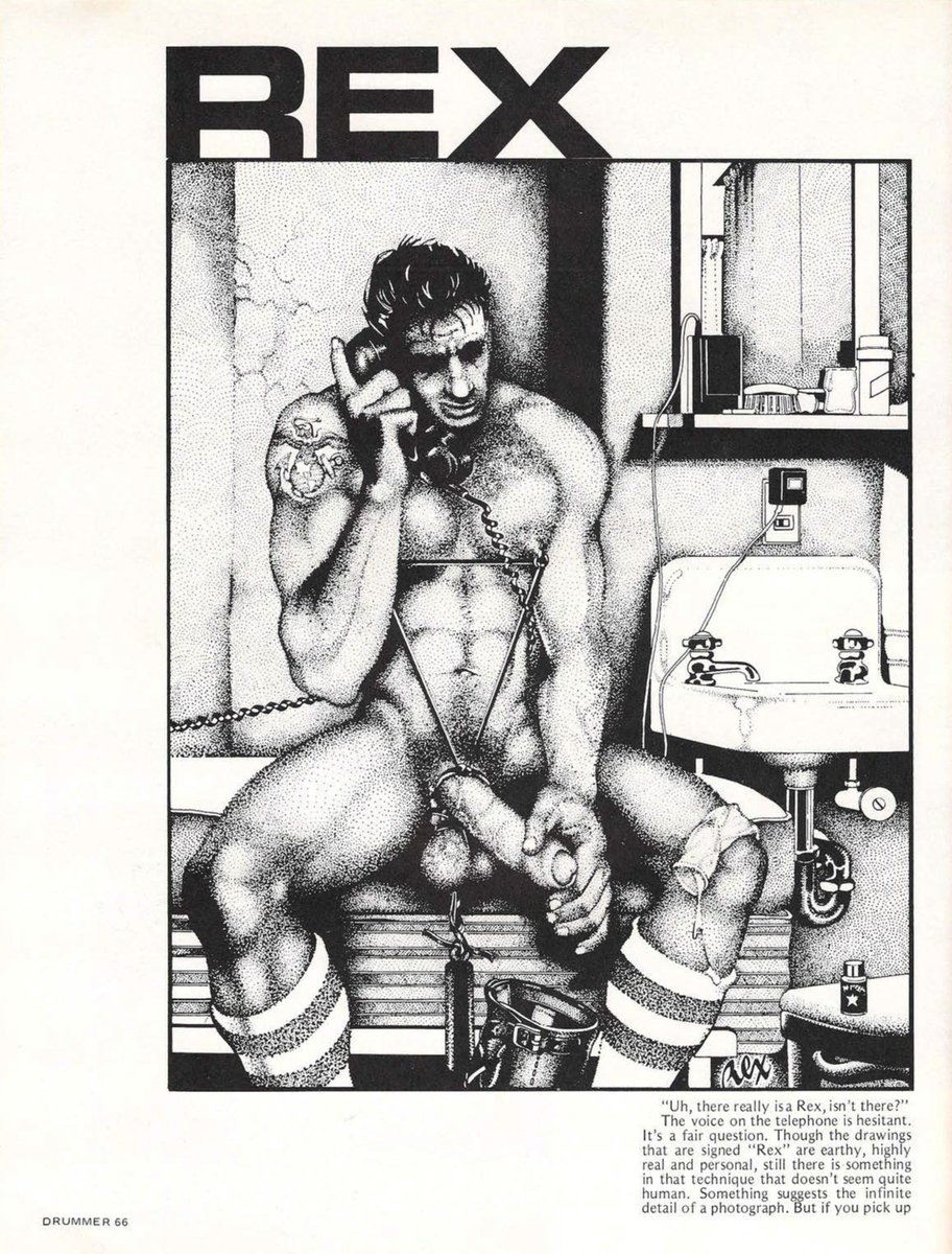 heretikradikal's tweet photo. , it's only lines and dots and black and white after all. A drawing doesn't give itself up to you like a photograph. It eludes you.

*img #RexWerk in 1977 #DrummerMag No 12
https://t.co/zVpHuSqLTQ https://t.co/hXLSrosBmC