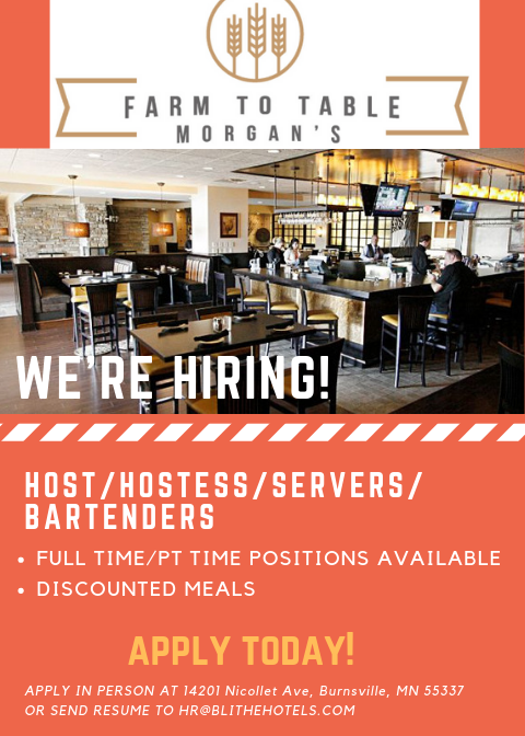 HospitalityMn's tweet photo. APPLY NOW!
Send us your resume at hr@blithehotels.com 
#minnesotajobs #burnsville #lakeville https://t.co/FdncP2BmZ2