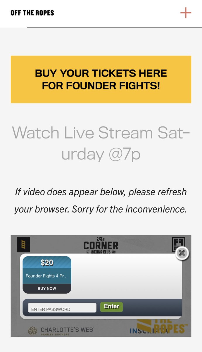 Get your tickets for tomorrow or order the live stream! offtheropestogether.org/Founder-fights 
🥊
#boxing #founderfights