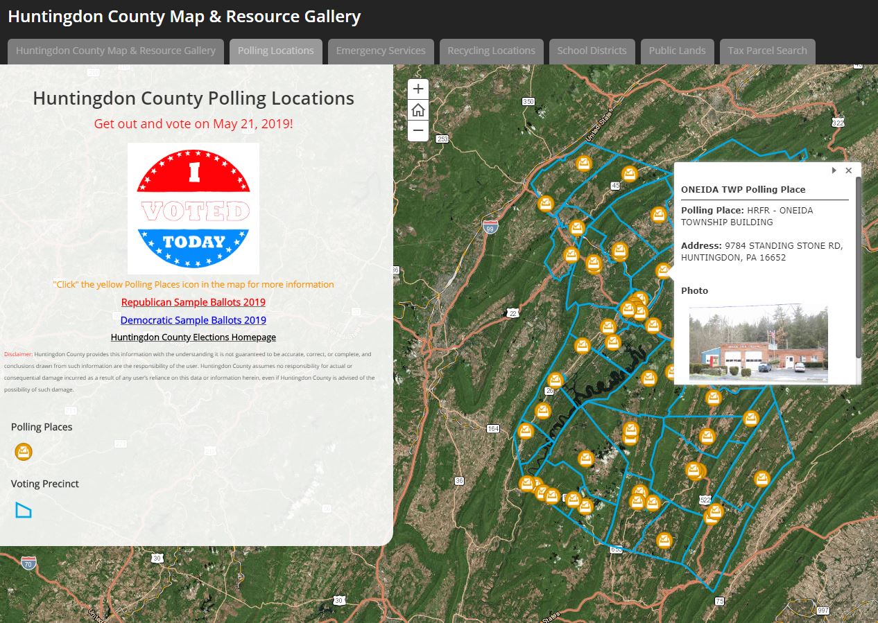 Huntingdon County Mapping Department on Twitter "Elections are coming