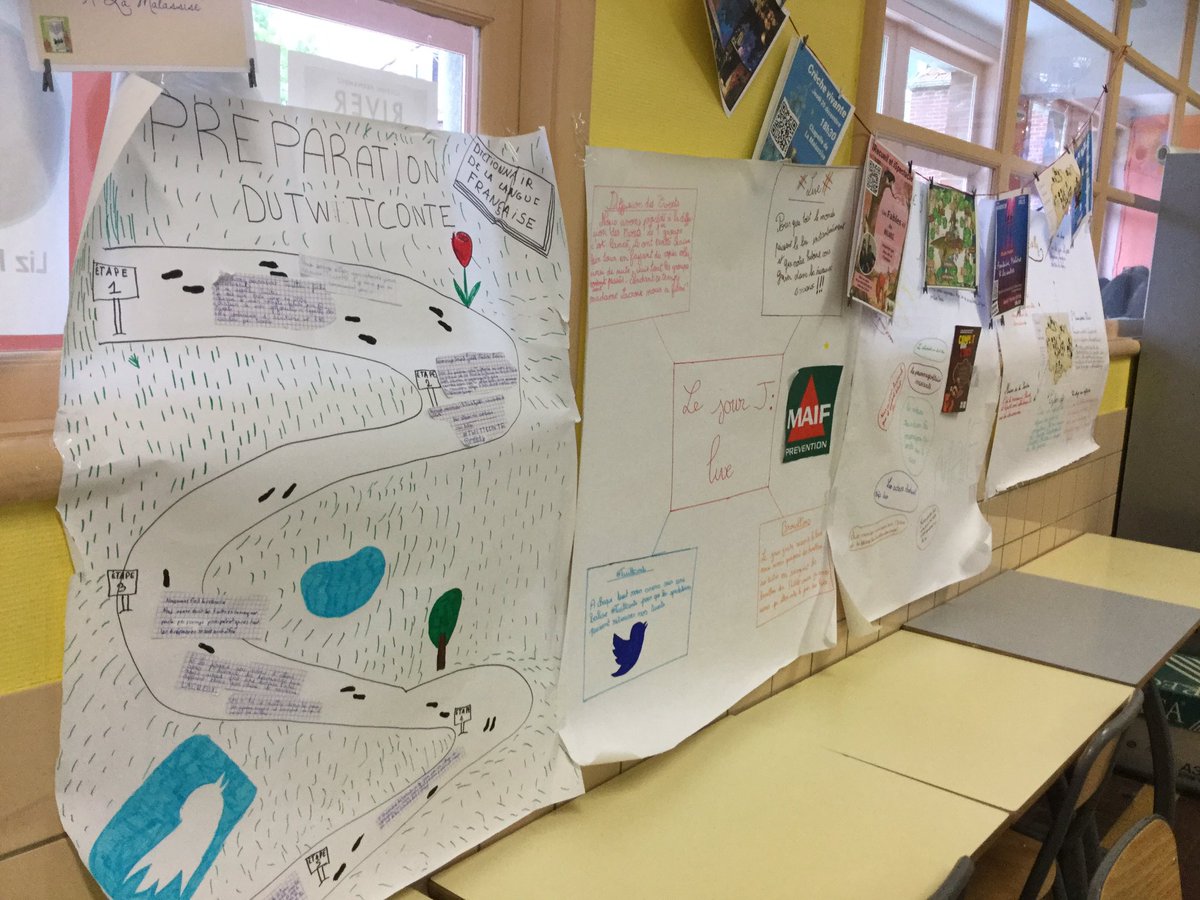 La réflexion continue pour <a href="/mala6_e/">Mala6se</a> après le projet #Twittconte « Complot dans le Dico » en #Français #Sciences et #Anglais et pour le reportage de @Prevention_MAIF dans nos classes.