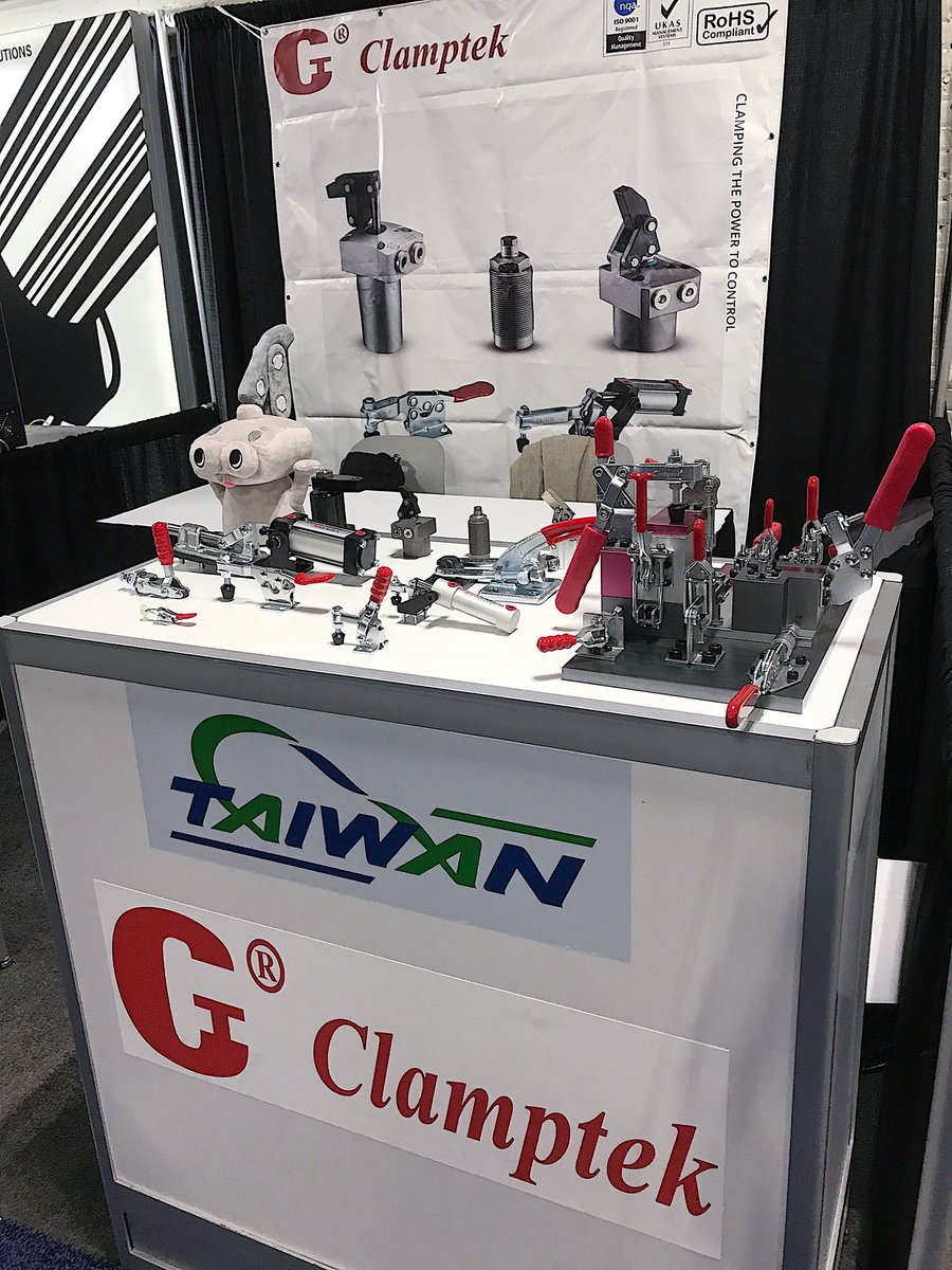 BrandKeeda's tweet photo. Clamptek at EASTEC 2019, West Springfield, Massachusetts. USA
#manufacturingindustry #toggleclamps #hydraylic #cylinders #fixturedesign #Taiwan #clampingelements #pneumatic #sequencevalves #worksupports https://t.co/YZdgo3YrmQ