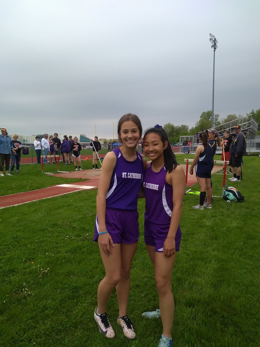 scaruns4god's tweet photo. New school record in long jump! Lily- 15-0, Sophie matched the 14-5.5 as a PR!! https://t.co/1BFuJSHb4h