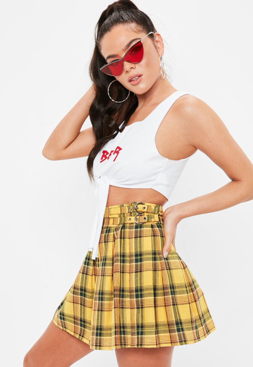 KayIaLamar's tweet photo. • Yellow Check Print Pleated Buckle Mini Skirt $25.00
• Black Plaid Buckle Pleated Skirt $25.00 https://t.co/sXlZF0wRiz