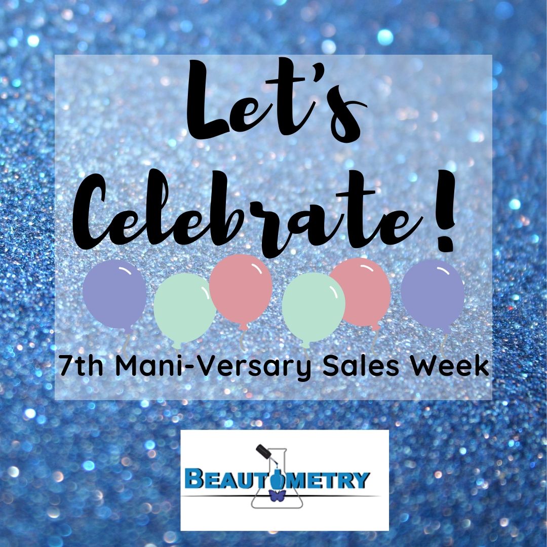 It's our 7th Mani-Versary and we want YOU to celebrate with us!

We've got sales all week long, daily deals, lunch breaks and even a Facebook LIVE on Sunday.

#sale #anniversarysale #indiestockist #indiesdoitbetter #indiepolish411 #beautometry #indiepolish #nailpolish