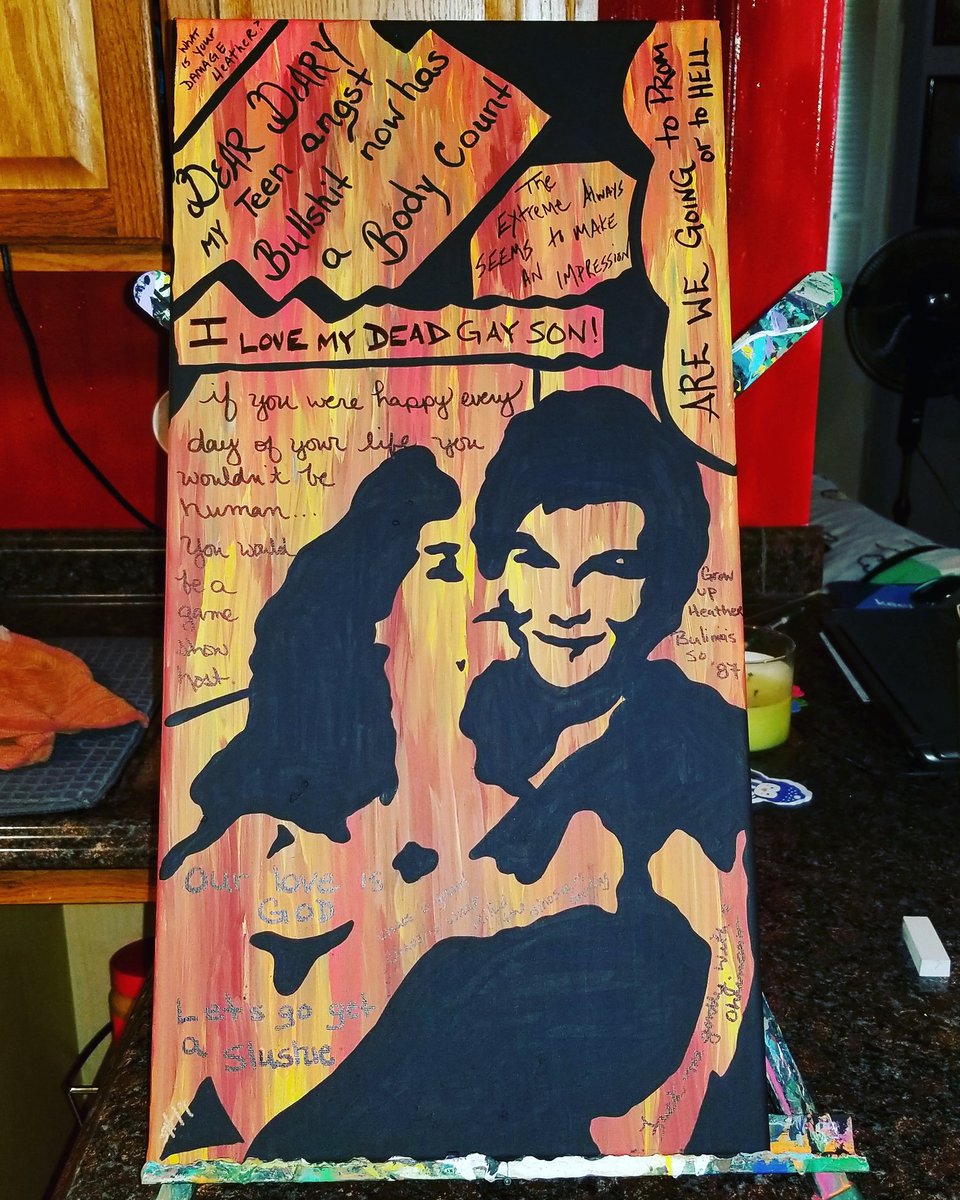 SHensley1013's tweet photo. #winonaryder @ChristianSlater #heathers #comicbook #art #jdismyhero #emobeforeemowascool https://t.co/jbMNI2U7ky