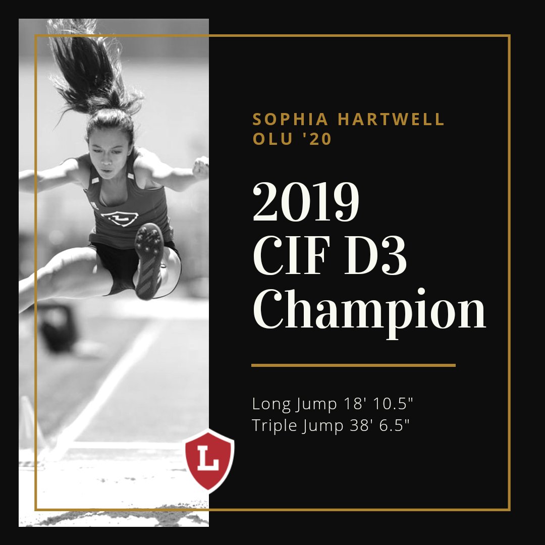 Sophia Hartwell (@sophia_hartwell) on Twitter photo 1️⃣ more day until <a href="/CIFSS/">CIF Southern Section</a> Masters. Good luck to everyone competing. #weareolu <a href="/OLu_Track/">Orange Lutheran Track & Field</a> <a href="/OLu_Athletics/">OLu Athletics</a> #triplejump #longjump <a href="/ocvarsity/">ocvarsity</a> #hardworkpaysoff #RoadToState 1️⃣ more day until <a href="/CIFSS/">CIF Southern Section</a> Masters. Good luck to everyone competing. #weareolu <a href="/OLu_Track/">Orange Lutheran Track & Field</a> <a href="/OLu_Athletics/">OLu Athletics</a> #triplejump #longjump <a href="/ocvarsity/">ocvarsity</a> #hardworkpaysoff #RoadToState