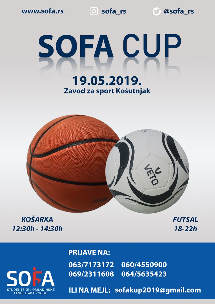 sofa_rs's tweet photo. 📢 Dođi sutra da se družimo i uživamo u sportu! 📢 ⚽🏀🏊
#sofa #sofasport #besplatneaktivnosti https://t.co/Qj9o2Wg4ij