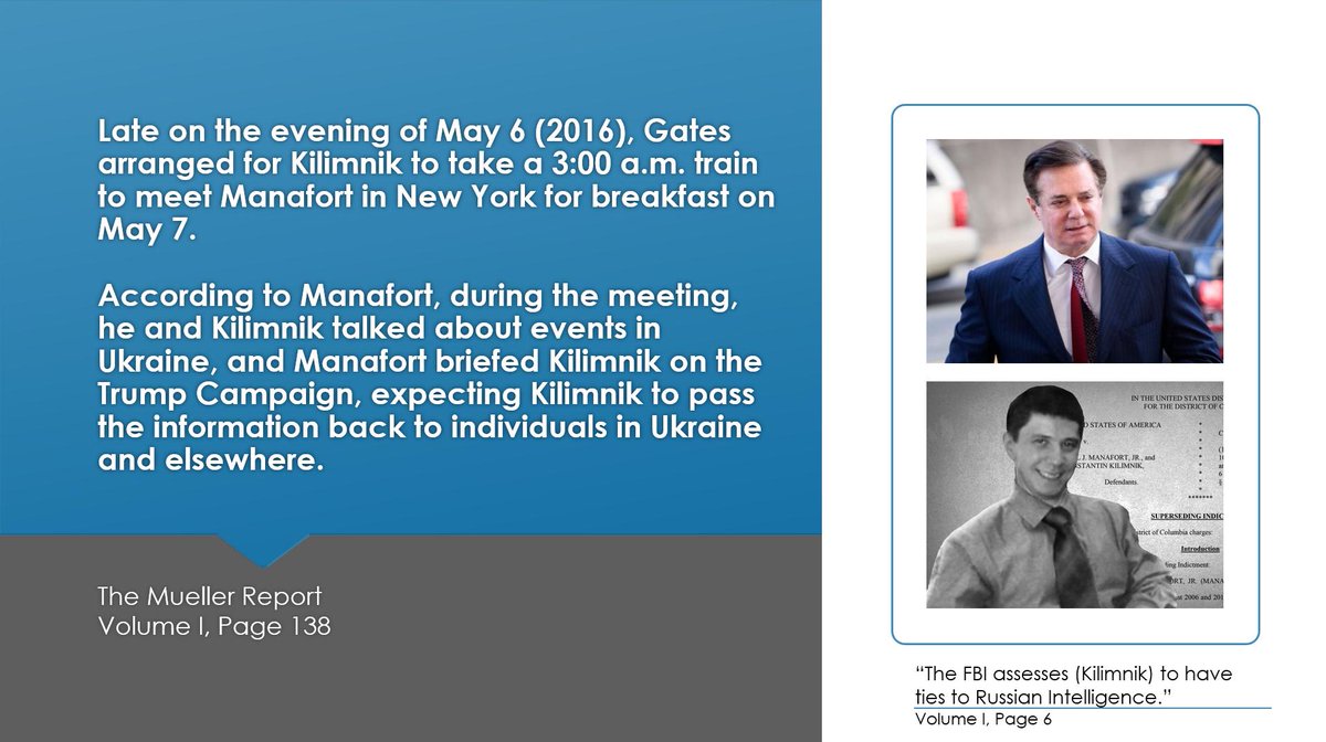 Nothing to see here. Just the Trump campaign manager giving his Russian spy handler a briefing on the campaign.  #TheMuellerReport  #Manafort  #Kilimnik