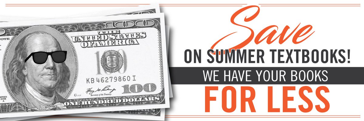 HOFBookTrader's tweet photo. Save your cash for summer adventures! Get your textbooks for summer classes at Hall of Fame! https://t.co/cSYT5Ar9lk