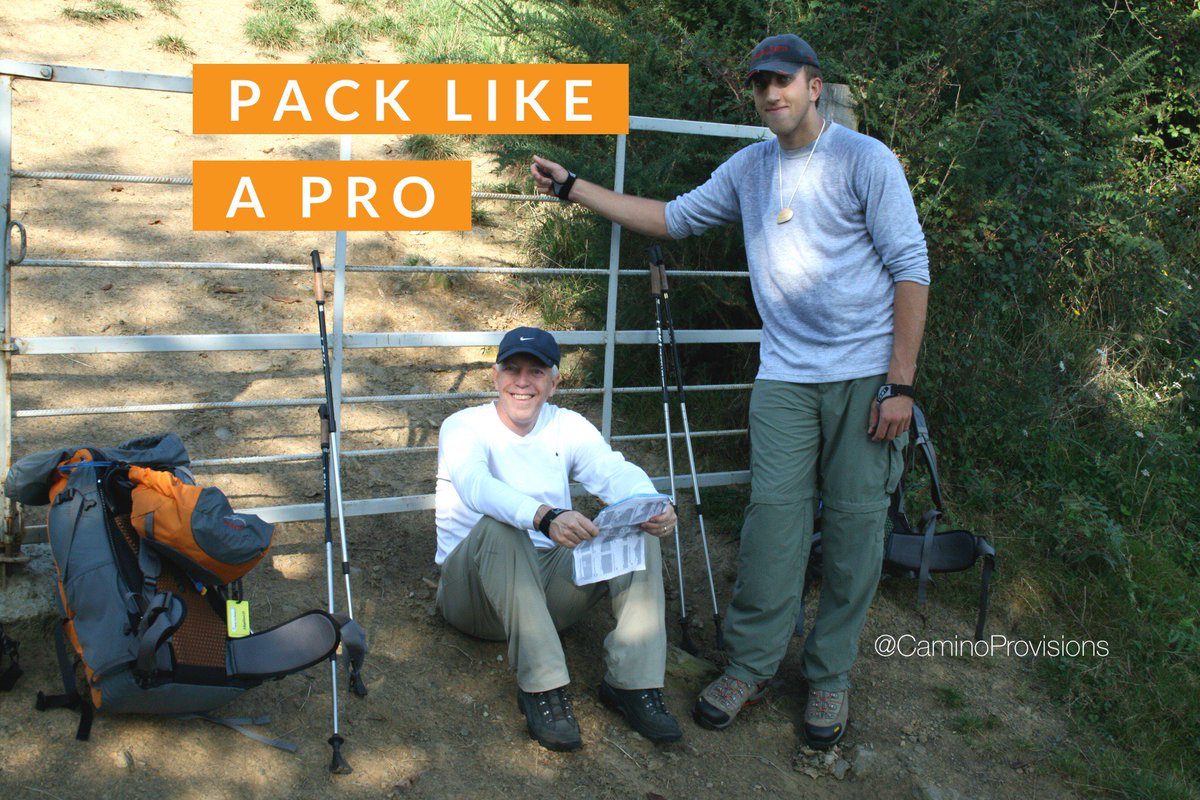 CaminoProvision's tweet photo. We have a LOT we can share with you about packing after making such goofy mistakes our first time out. Get started with these insider tips. https://t.co/FjWco0Fic7 https://t.co/HCzCBqzKMe