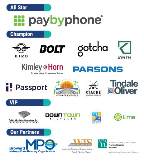 FTLCityNews's tweet photo. Thank you to: @PayByPhone, @BirdRide, @BoltScooter, @gotchamobility, @theKEITHteam, @KimleyHorn, @ParsonsCorp, @PassportHQ, @MyFDOT_SEFL, Stache, @TindaleOliver, @CGA_Solutions, @DowntownBicycle, @ddaftl, @limebike, @SpeakUp_Broward, @WTS_Org, & @APAFlorida π
#TransformFTL https://t.co/9V2KHBZBH2