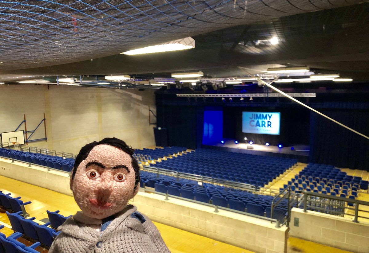 jimmycarr's tweet photo. I’m in Maidstone. In a beautiful theatre - no, Maidstone Leisure Centre. https://t.co/c7JEV6TC0X
