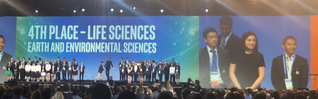 AlonsoHuerta's tweet photo. Un gran orgullo acompañar a Cristian  Lorenzo Aldana y a su asesor, Ing. Freddy Hernández Espinosa, del @COBAEH_HGO Actopan, que obtuvieron el 4º lugar mundial en la Feria Intel de Ciencias e Ingeniería 2019 #IntelISEF19 en la categoría de ciencias ambientales #HidalgoInnova https://t.co/nYE8tycrfP