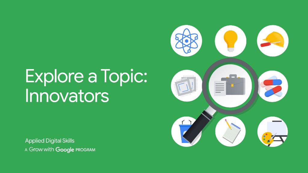 GoogleForEdu's tweet photo. Teach your students' about diverse innovators who invent new products or introduce new ideas with #AppliedDigitalSkills  → https://t.co/ghVWNBMWu1 #GrowWithGoogle #ISeeMe https://t.co/6z9511fUA8