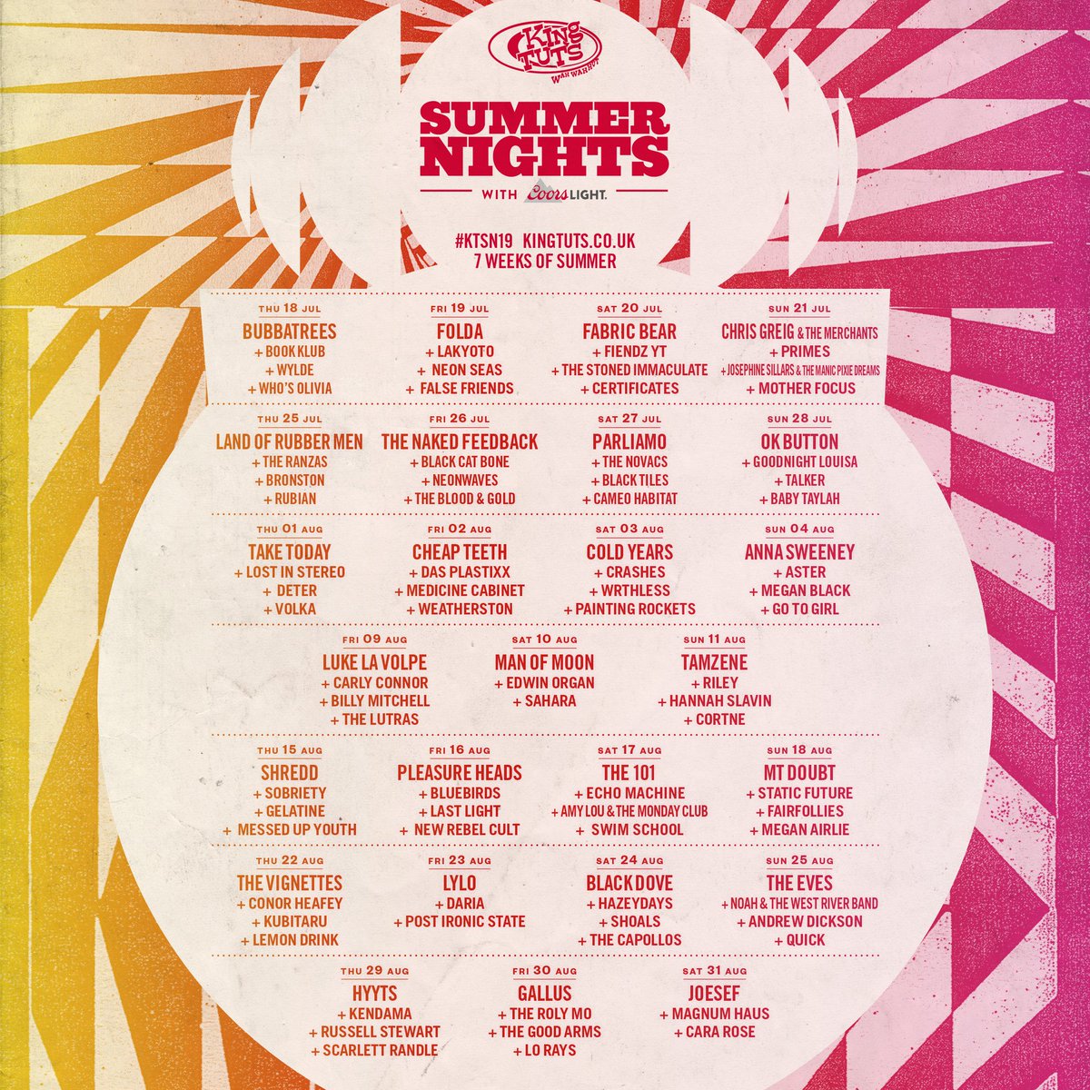 "This band are single-handedly revolutionising the glasgow music scene" - @aaaxui

Tickets on-sale now for our <a href="/kingtuts/">King Tut's Wah Wah Hut</a> debut.

15.8.19 £8
shop.goodcareful.net/product/sobrie…