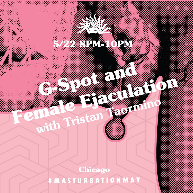 This Tuesday! Join us for all things G w/ Tristan T! Whether you don’t know how to find your G-spot, or you’re an experienced G-spotter looking for some new techniques, here’s your chance to find out all about it! @TristanTaormino #gspot #femaleejaculation #free! 5/22. 8-10pm.