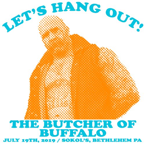 the_LVAC's tweet photo. Hanging out for the first time on July 19th: @andycomplains!
.

#letshangout #thebutcherofbuffalo #andywilliams #butcherandtheblade #everytimeidie #etid #mollymccoy #stilllife #lucascalhoun #alliekat #thiefant #indywrestling #mondaynightraw #veganfood #cheapbeer #diy https://t.co/TVB2gzmoj7
