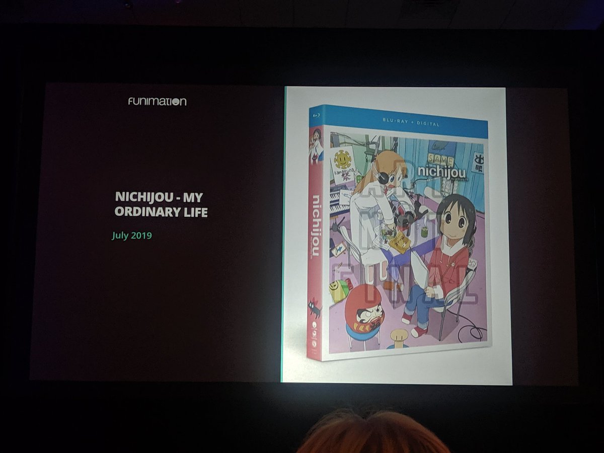 NebsTV's tweet photo. At least they're gonna premiere the English dub of Nichijou here at #ACen2019 this weekend! #FUNimationPanel https://t.co/OpJ2Yo8jCu