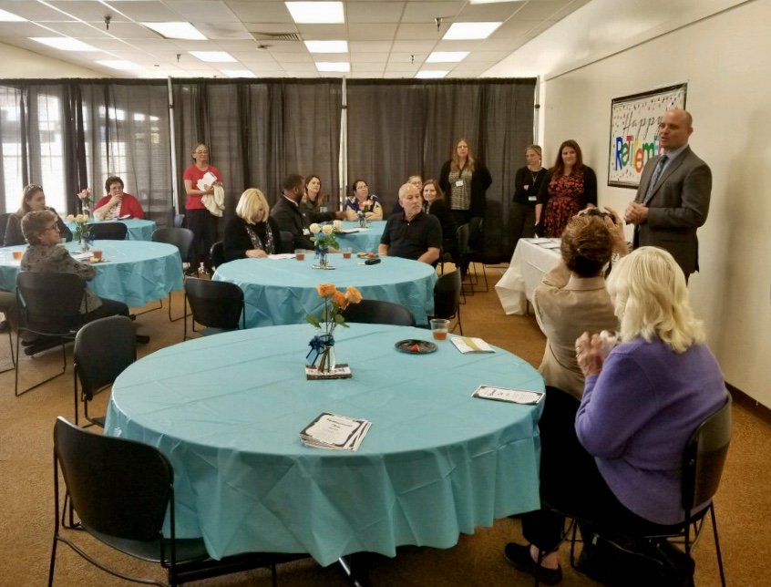 Our own Mrs. Brunner will be retiring this year after 28 years of service. She was honored with a ceremony at the district yesterday. Thank you, Mrs. Brunner, for all of your hard work and dedication. You may be leaving our school, but you will always be #khigh4life!