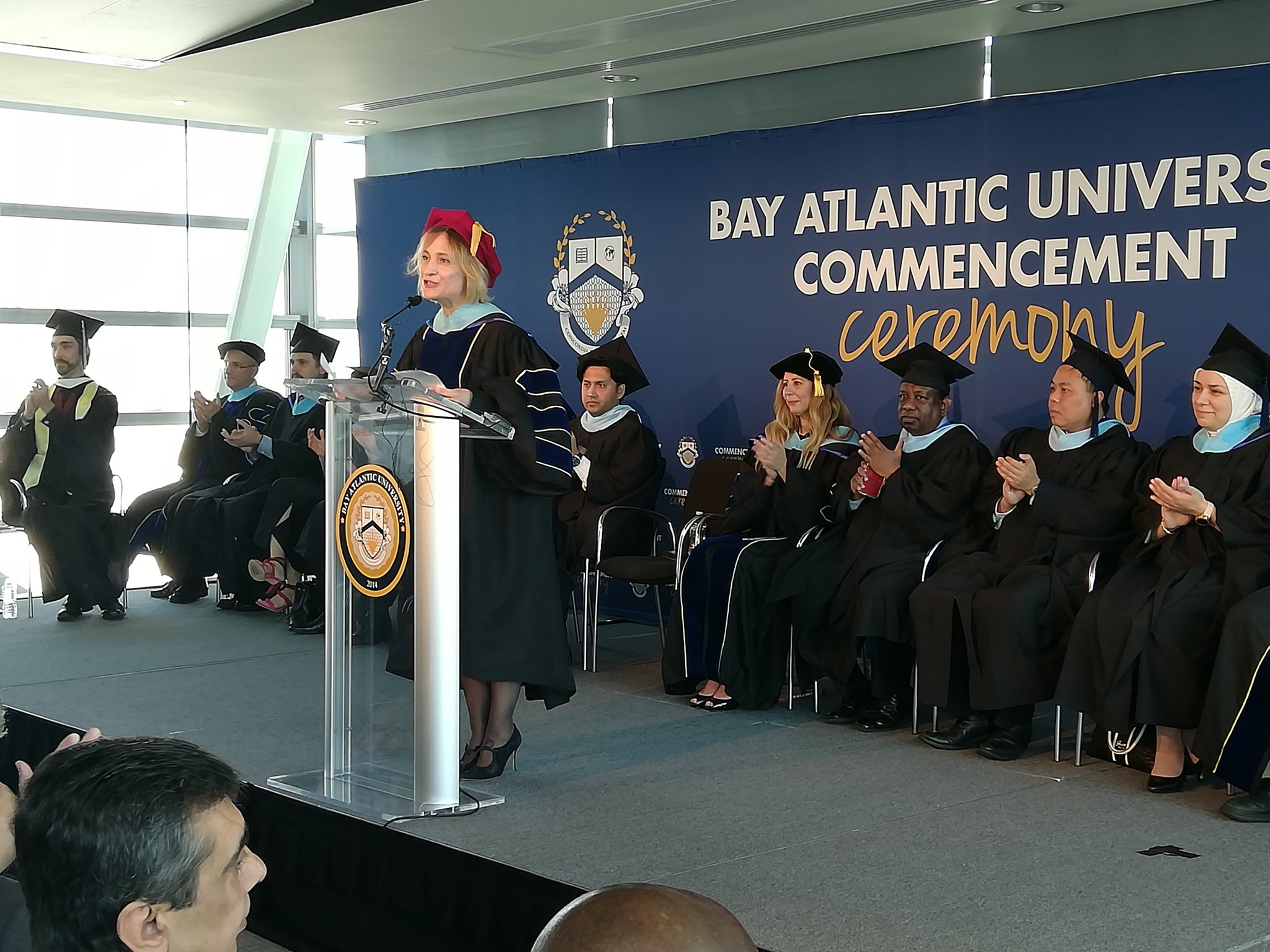 Bay Atlantic University on Twitter: "The BAU President @sinemisv and  Faculty members congratulate the graduates. #baugrad #BAUcommencement  #graduation2019 https://t.co/IZZrmVDgdz" / Twitter