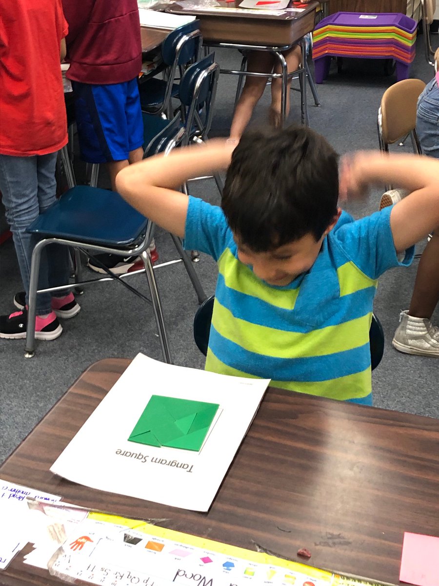 ehoodWES_FCPS's tweet photo. Love our visits from @EMillerFCPSAA! Today’s tangrams took perseverance to a new level, but I couldn’t be more proud of how all of my kiddos accepted the challenge and celebrated their success! We even got some help from Mrs. McKeever! https://t.co/axQvAuasL9