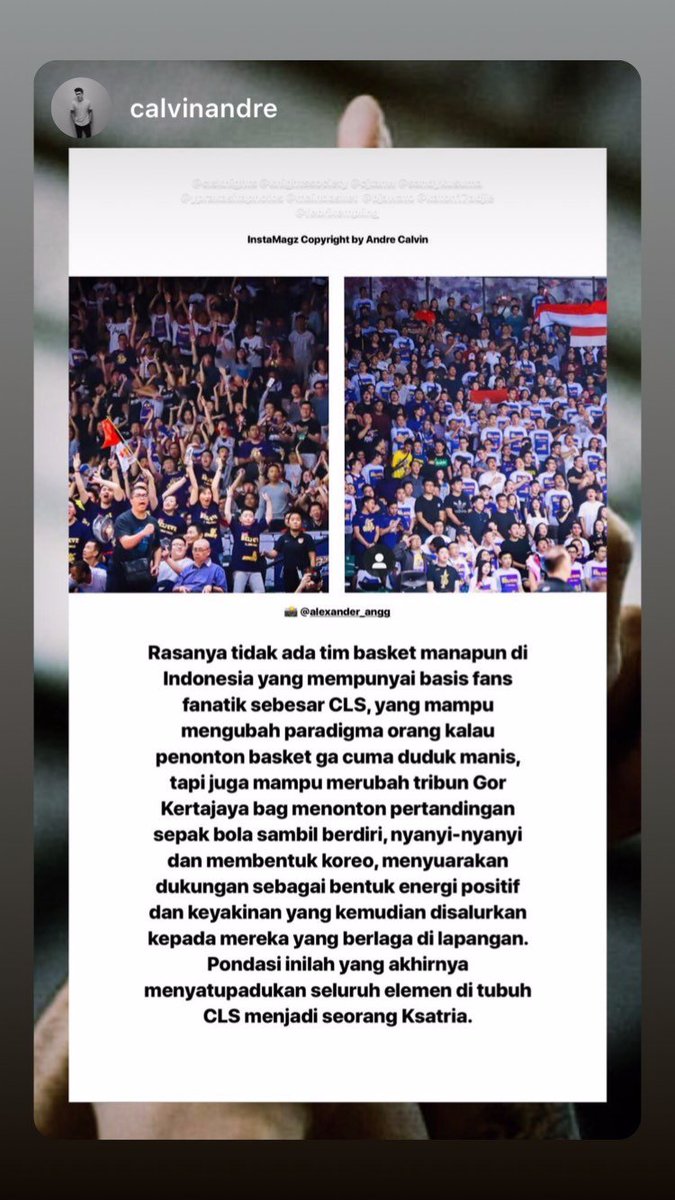 <a href="/IBLindonesia/">Indonesian Basketball League (IBL)</a> <a href="/aseanbasketball/">ABL</a> Setuju banget sih sm yg ini 💕

Coba tunjuk klub basket Indonesia mana yg punya fans segila, senorak, dan sekompak <a href="/KnightsSociety/">CLSKnights Fans club</a>? Bawa2 tutup panci dan wajan buat ngeramein GOR demi kasih energi positif ke tim kebanggaan, sampe diprotes sm fans dr tim lawan. Aku rasa ga ada.