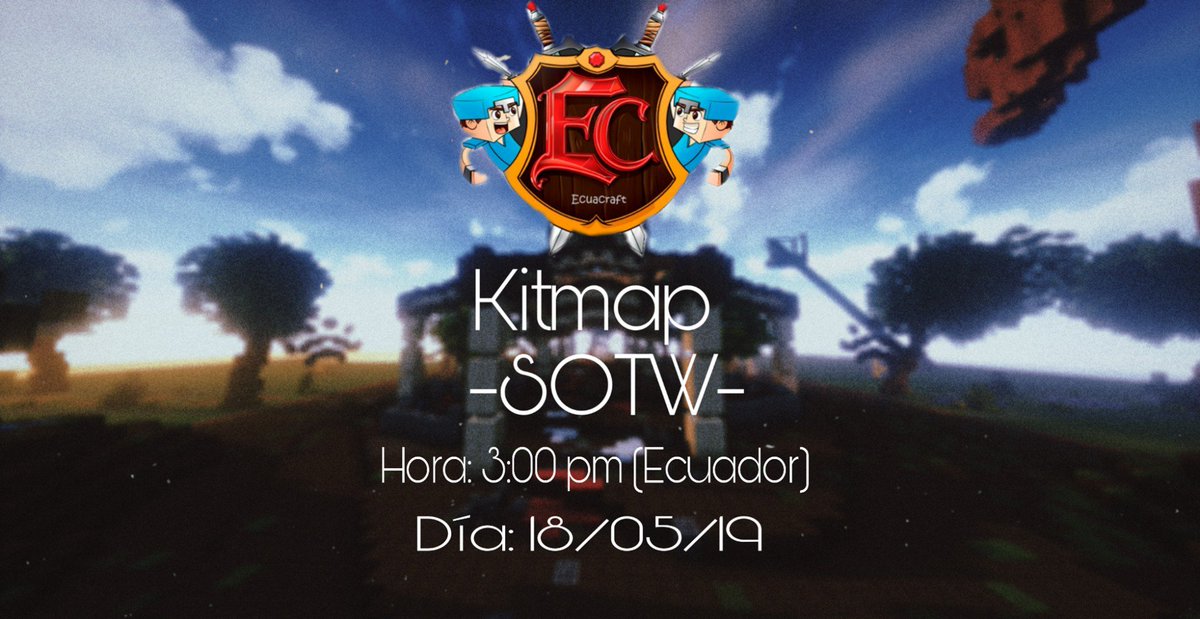 EcuaCraftFeed's tweet photo. Después de tanto tiempo hemos decidido dar apertura a nuestra gran modalidad 🤓

🤩⚔ KITMAP ⚔🤩

-> ⛰ SOTW 🏡
-> 15:00 P.M [HORA 🇨🇴🇪🇨] 17:00 P.M [HORA🇦🇷]

Pronto HCF...🤩📝
IP: https://t.co/PUtKQ4pdvp https://t.co/Ozau281i83