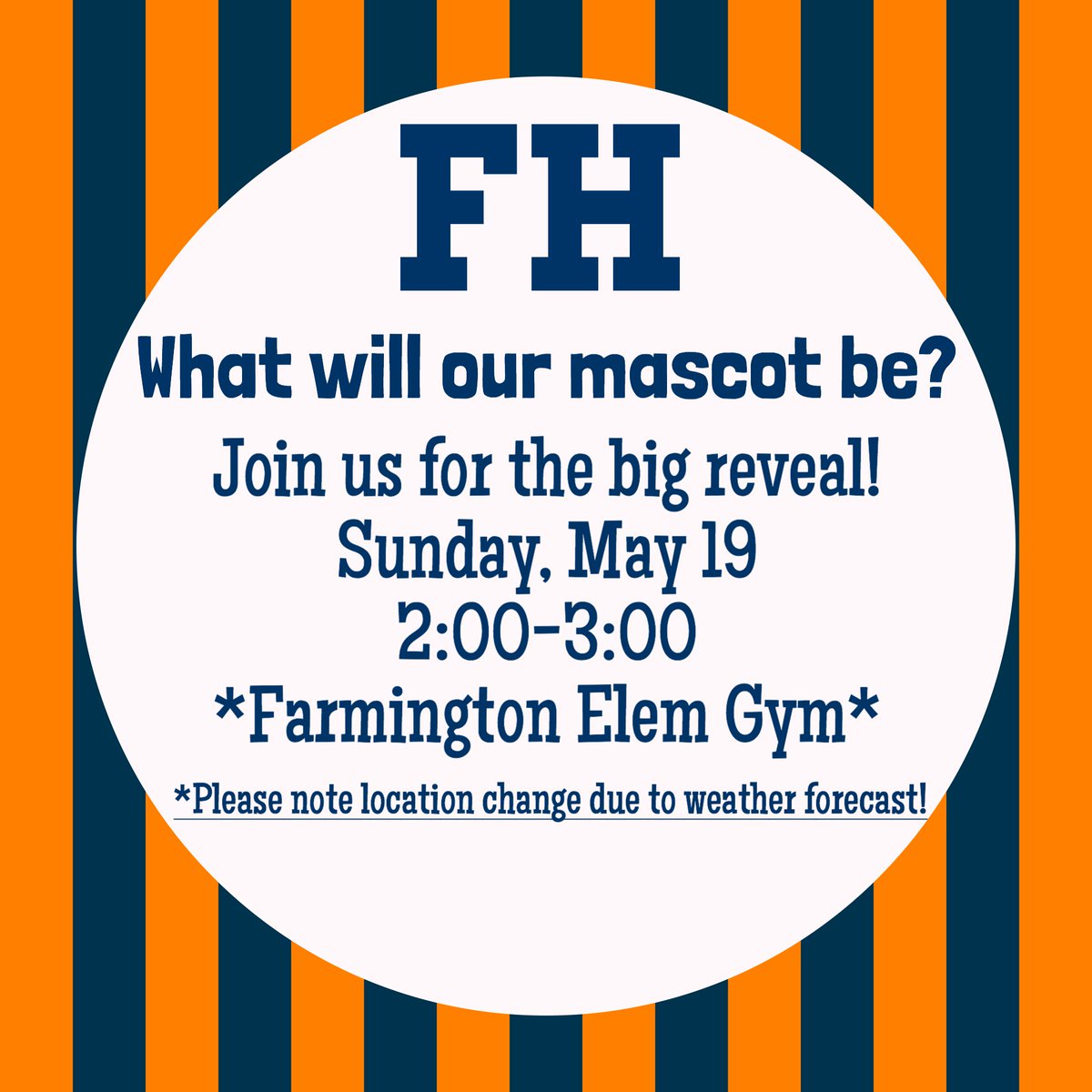 Don't worry, the rain will not stop the food trucks from joining us Sunday afternoon. They will be set up right outside of the gym. Parker’s Concessions, Happy Glaze Donuts, and Say Cheese!  Parkers will donate 20% of the sales back to FHES.