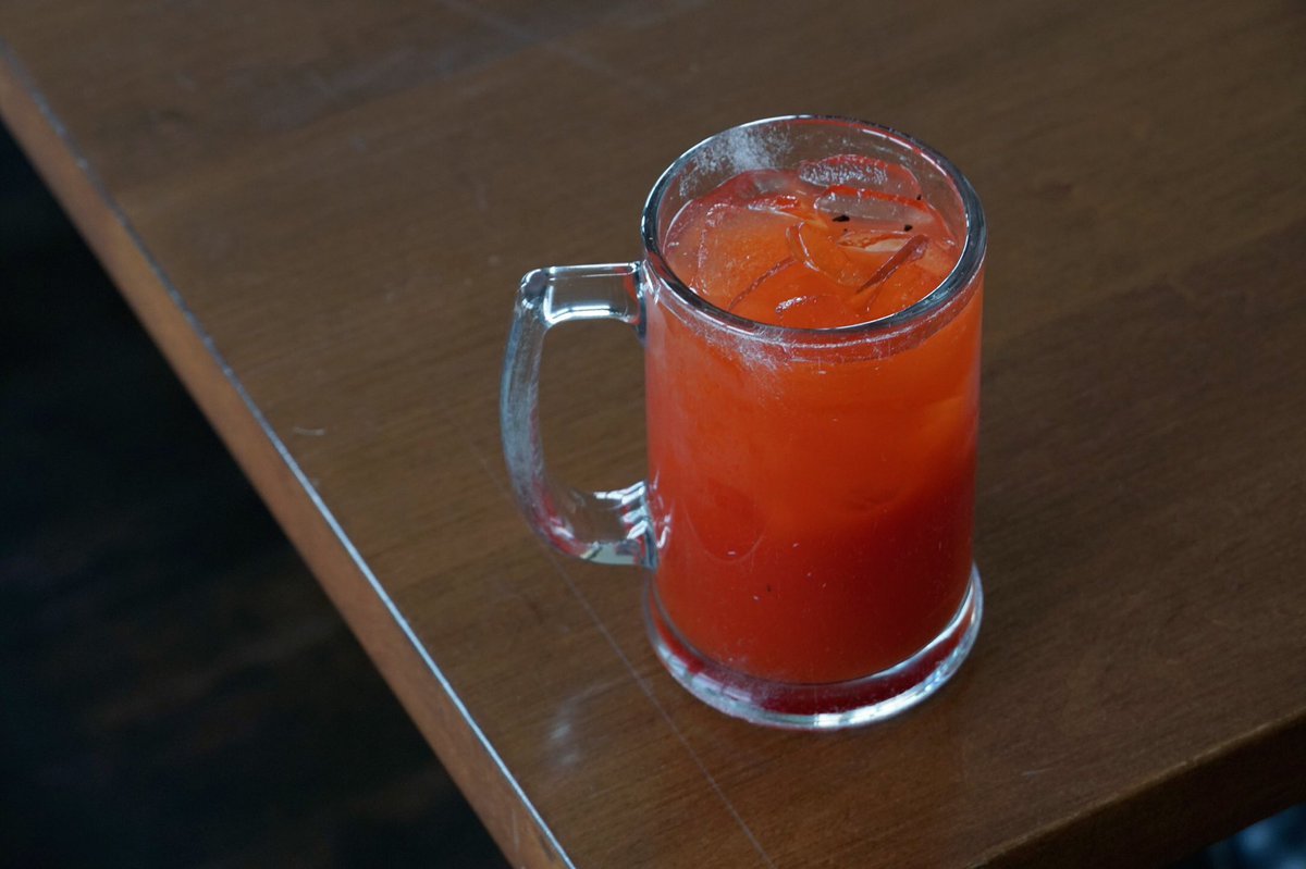 Chelada - Electric Avenue 🍺, hot sauce, Worcestershire sauce &amp; Clamato. $5 all weekend.