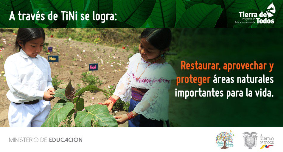 Educacion_Ec's tweet photo. #EducaConTiNi en el ranking de los 500 mejores proyectos socioambientales de la región. ➡ https://t.co/afjhRIbQCN https://t.co/1yrYWW1uiF