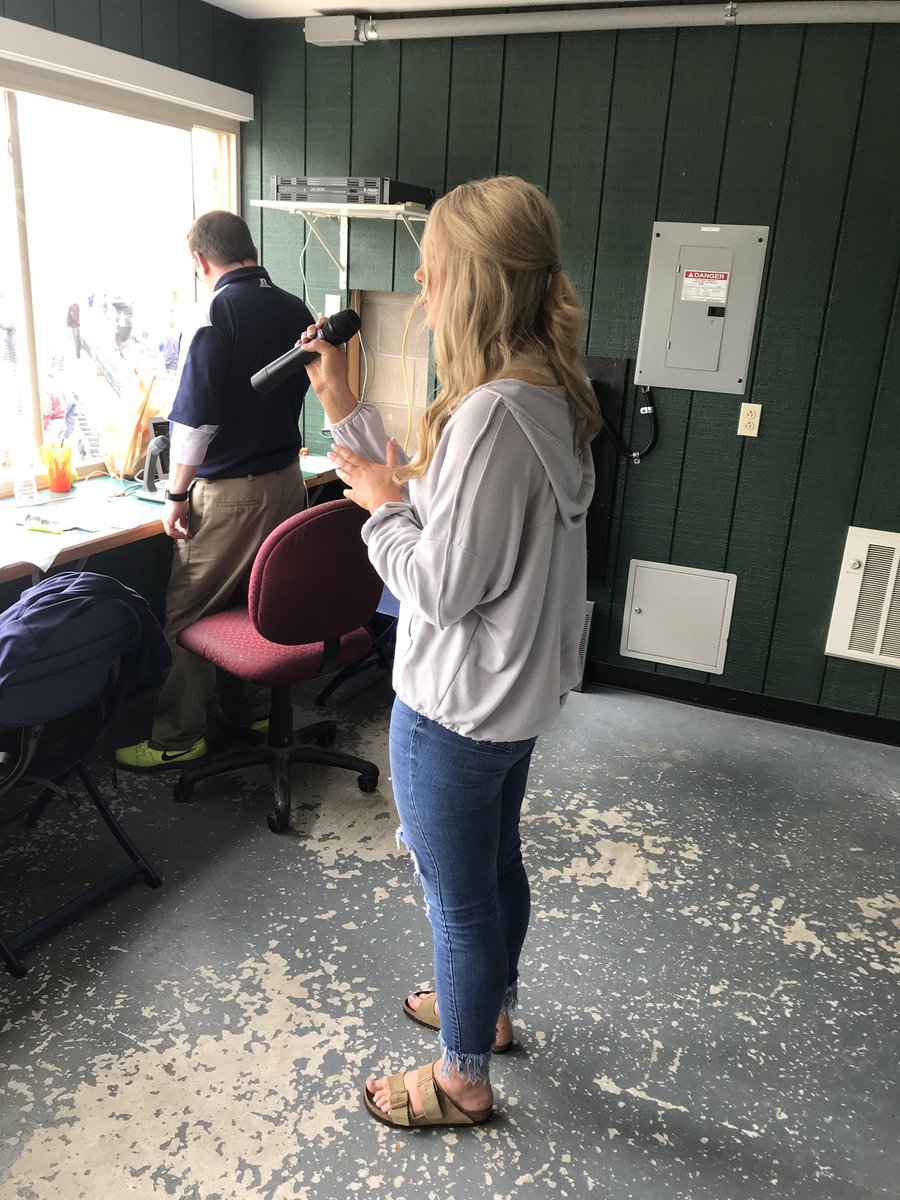 AlBeanAD's tweet photo. The Huskies want to give special thanks to Bonny Eagle High School graduate Maddy Jarvis for her outstanding rendition of the national anthem before today’s opening game of the NCAA Regional Baseball Championship at USM. https://t.co/4ZpQHFxfcw