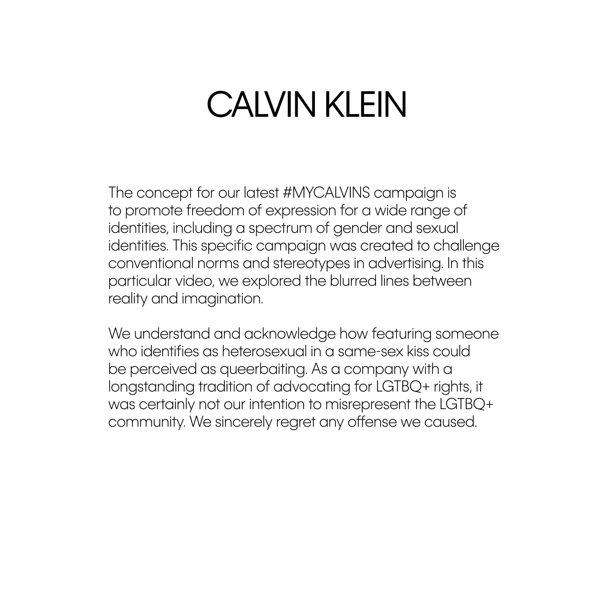 Calvin klein slogan sale